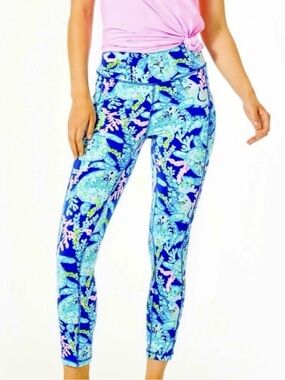 Lilly Pulitzer Weekender Legging High Rise Turtle Villa Size M